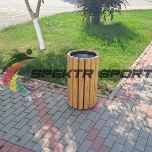 Купить Урна цилиндрическая в деревянной обрешетке лиственница в Балашихе 