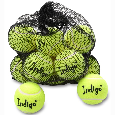 Купить Мяч для большого тенниса Indigo (12 шт в сетке) начальный уровень в Балашихе 