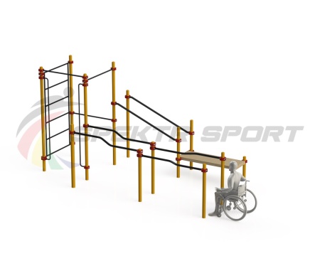 Купить Спортивный комплекс для инвалидов-колясочников WRK-D16_76mm в Балашихе 
