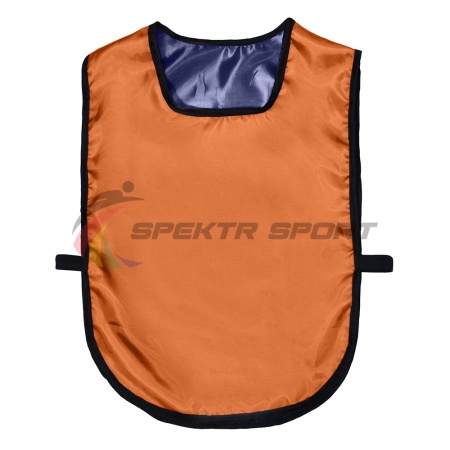 Купить Манишка футбольная двусторонняя универсальная Spektr Sport оранжево-синяя в Балашихе 