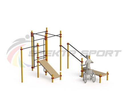 Купить Спортивный комплекс для инвалидов-колясочников WRK-D20_76mm в Балашихе 